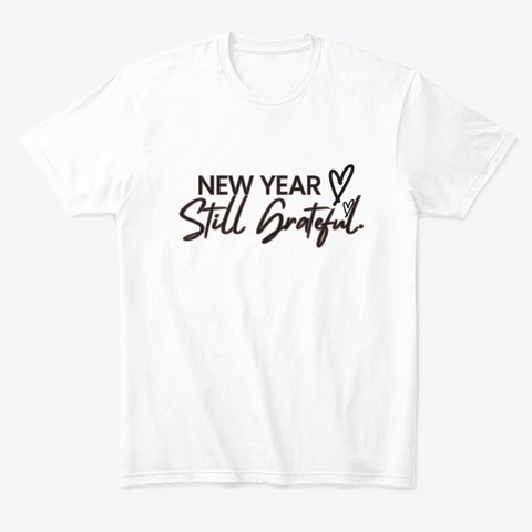 White New Year Tee White Camiseta Front