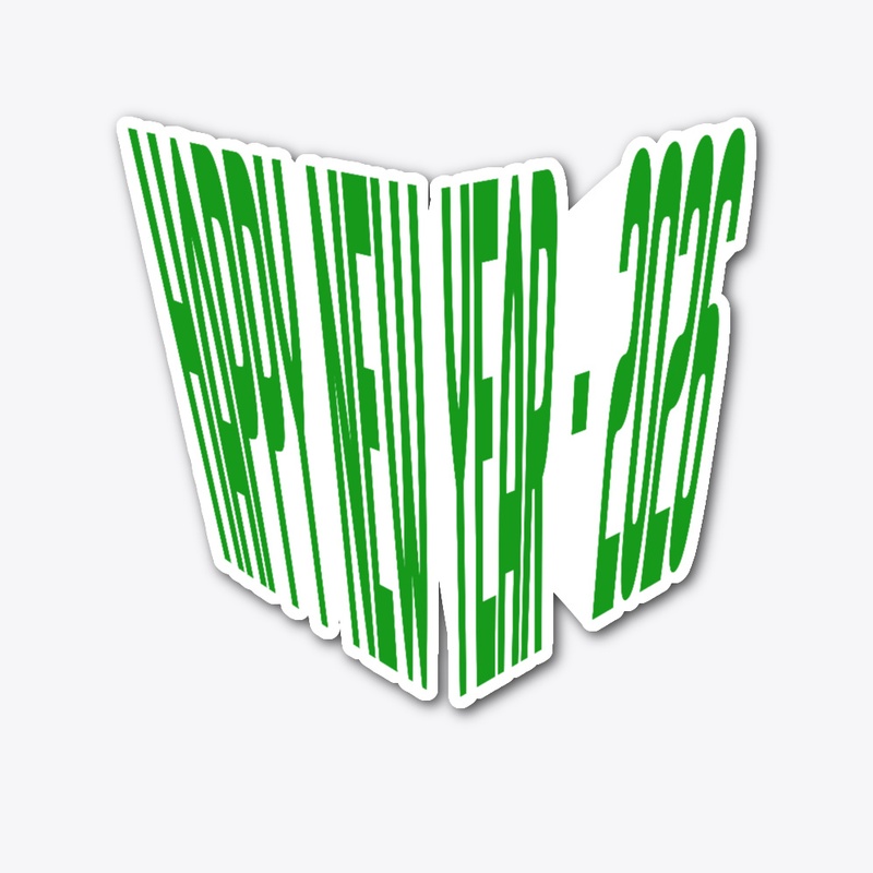Happy New year -2026 typogaphy design