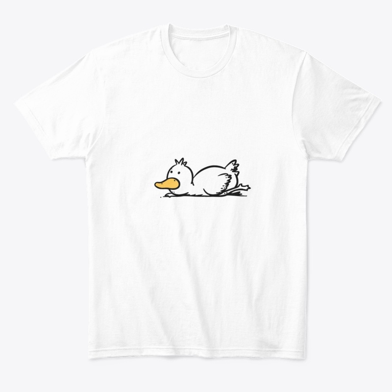 Relaxing Minimalist Duck Illustration 