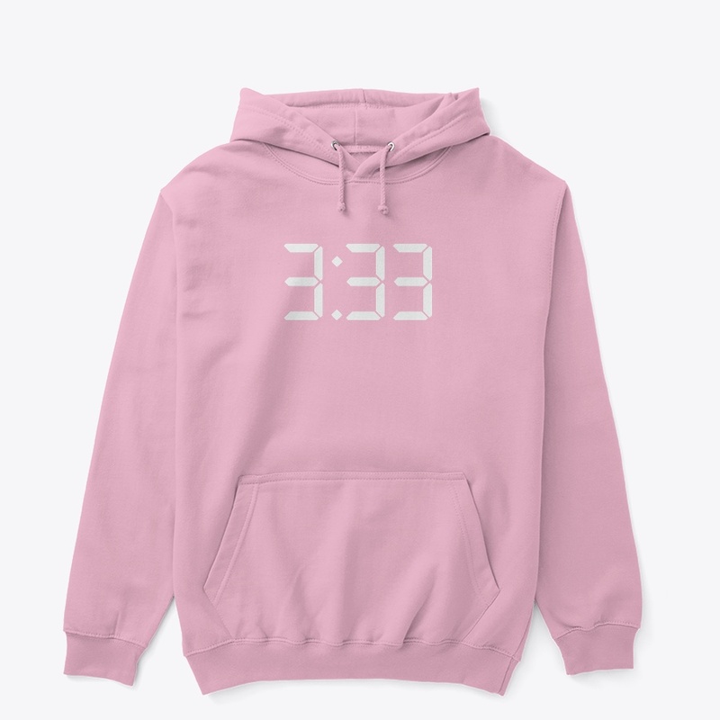 3:33 Hoodie White time