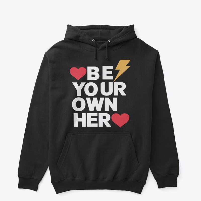  Classic typography "Be your own hero" 