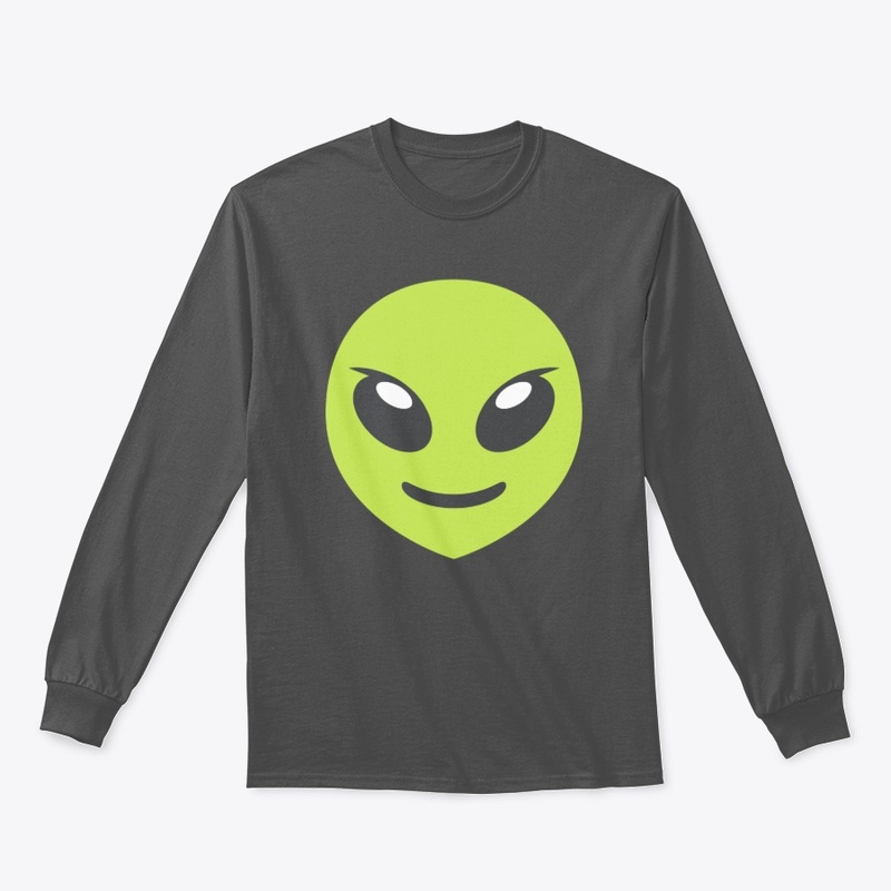 Alien Face Long Sleeve Tees
