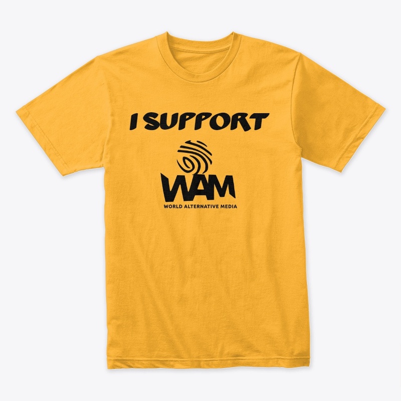 I Support WAM Black Lettering