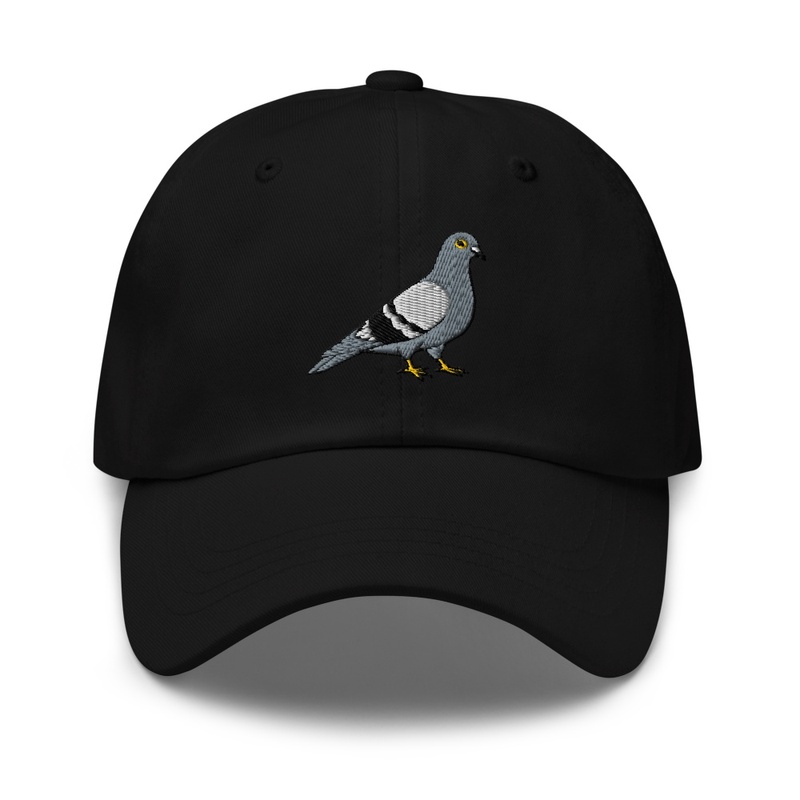 Pigeon Embroidered Hat – Bird Dad Hat
