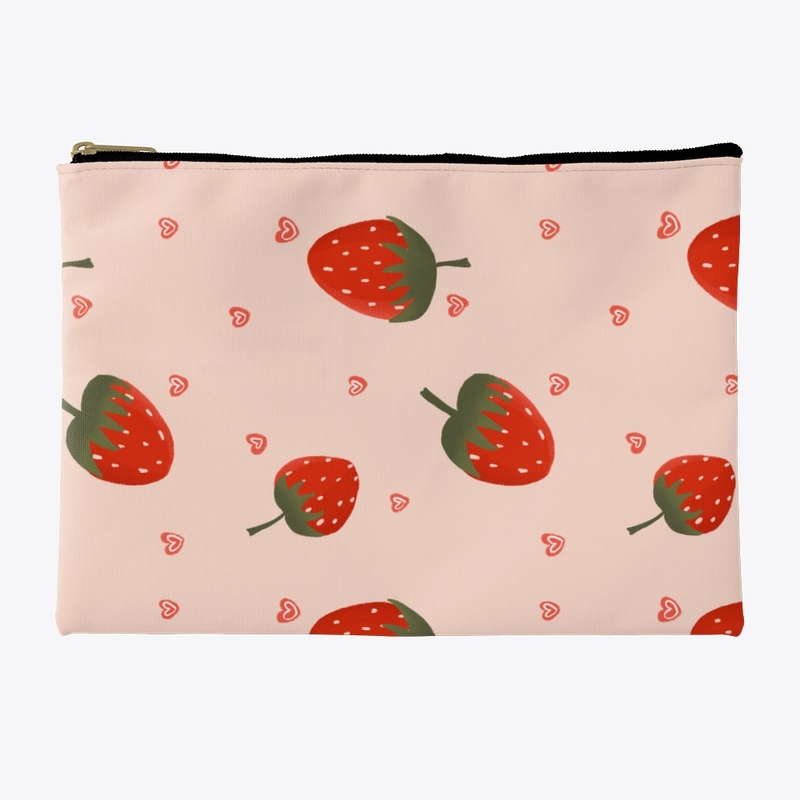 Strawberries N Hearts Pattern