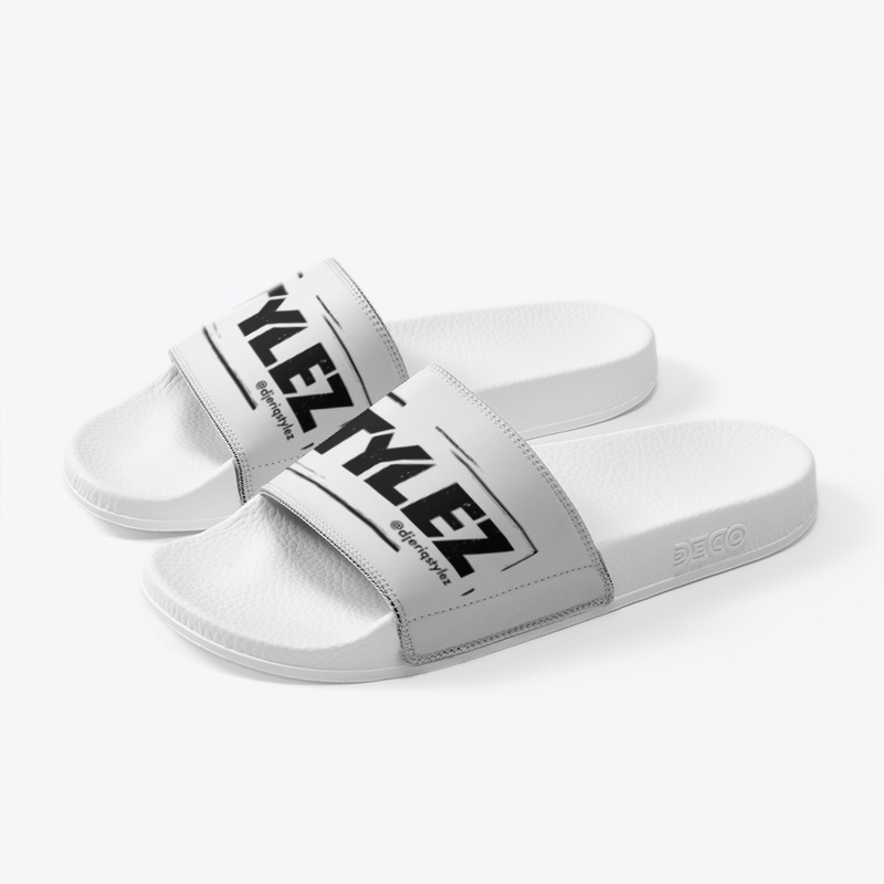 white stylez slidez