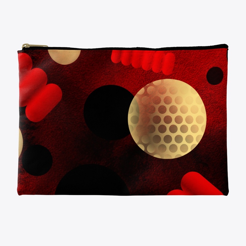 Bright Red Yellow Abstract Design 