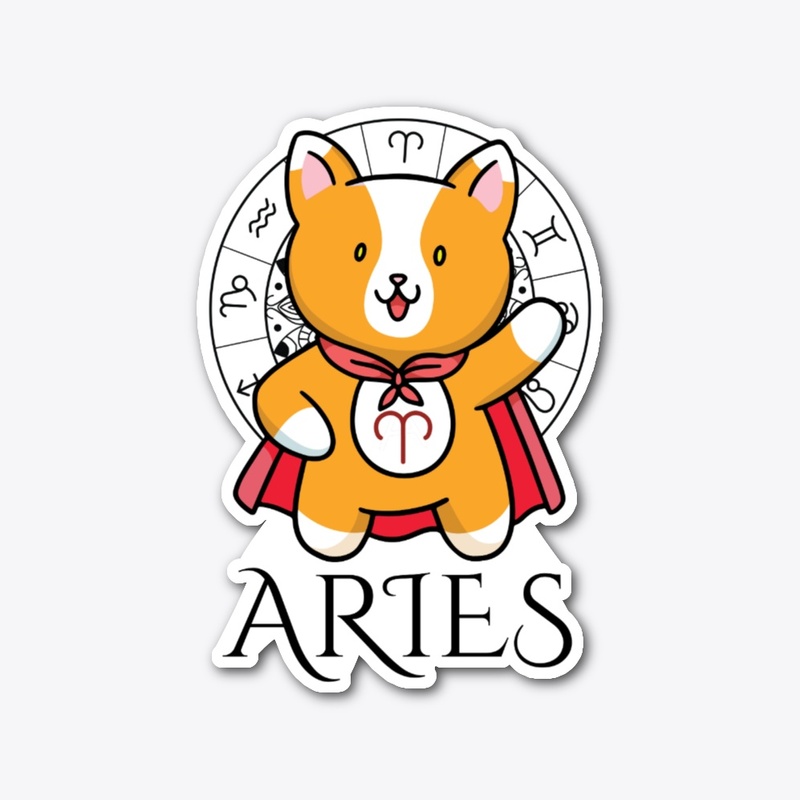 Aries Zodiac White T-Shirt