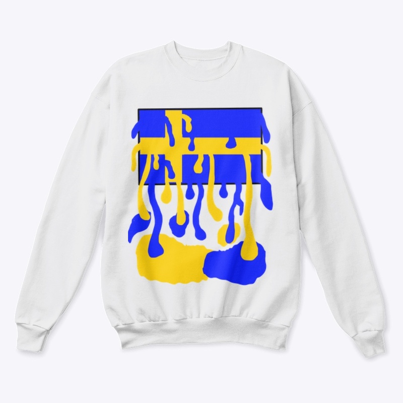 Sweden flag liquid.