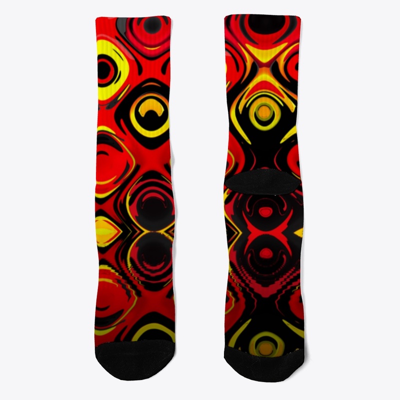 Abstract all-over socks