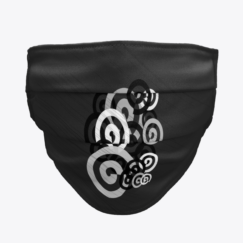abstract monochrome rings