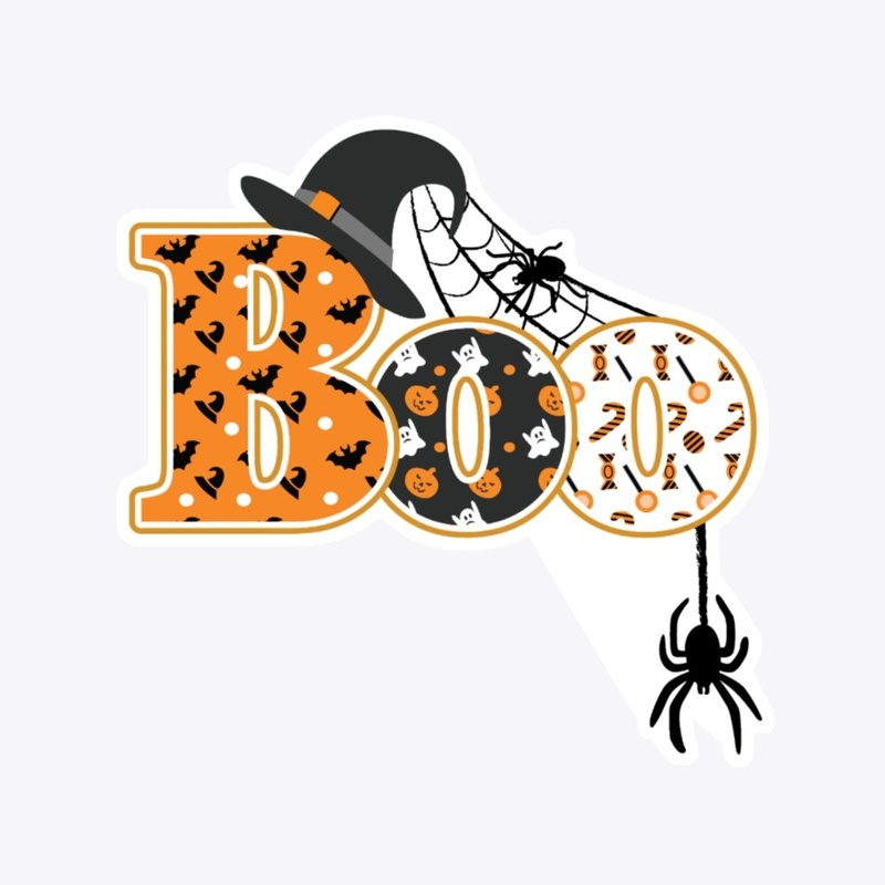 Boo Witch and Spiders