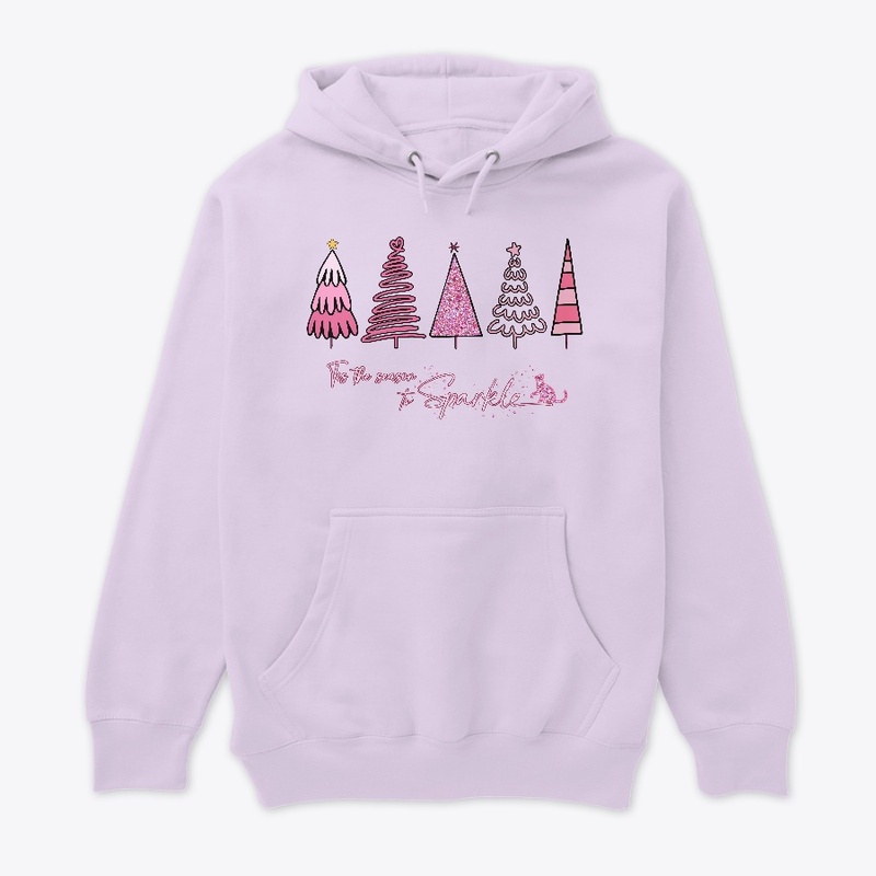 Tis The Season To Sparkle Pink and gold 