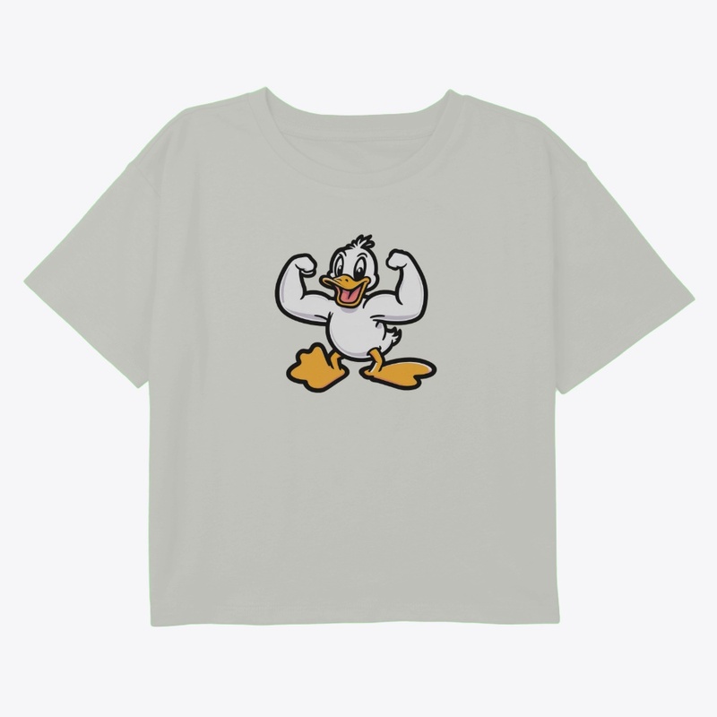 Ducky flexing muscles