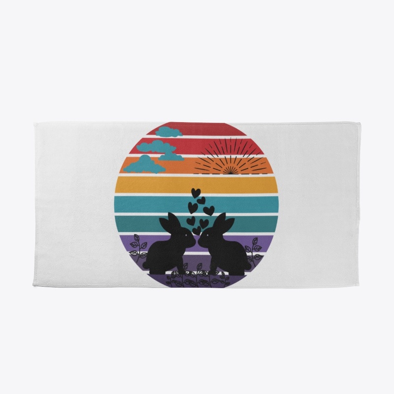 Retro vintage sunset design