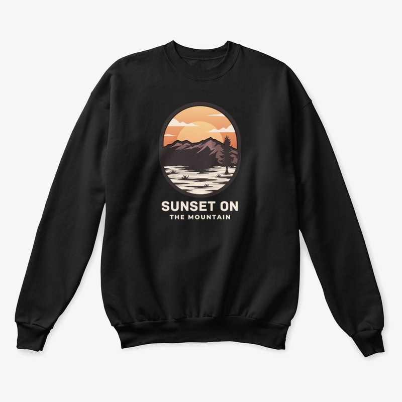 sunset on mountain