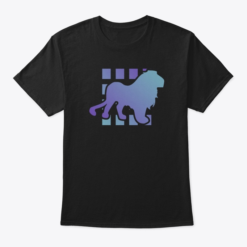 Gradient Lion Silhouette