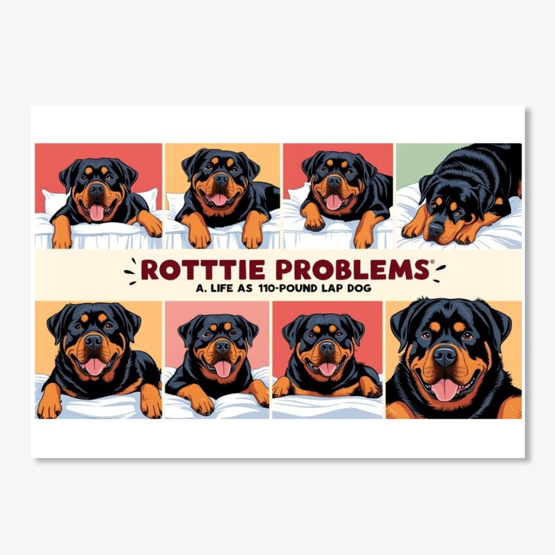 "Rottie Problems" Series Funny 