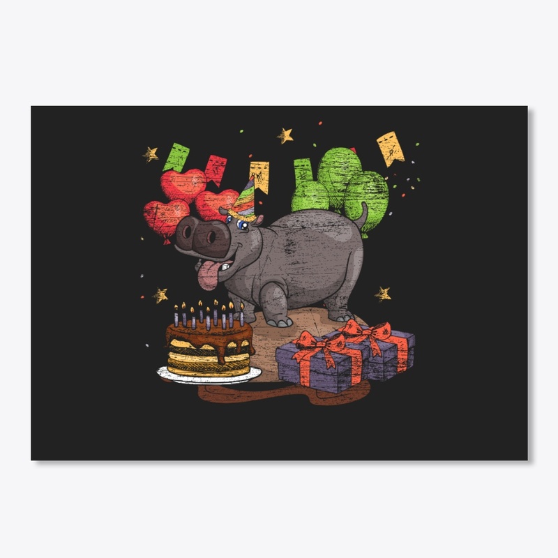 Hippo Birthday Party Comic Gift