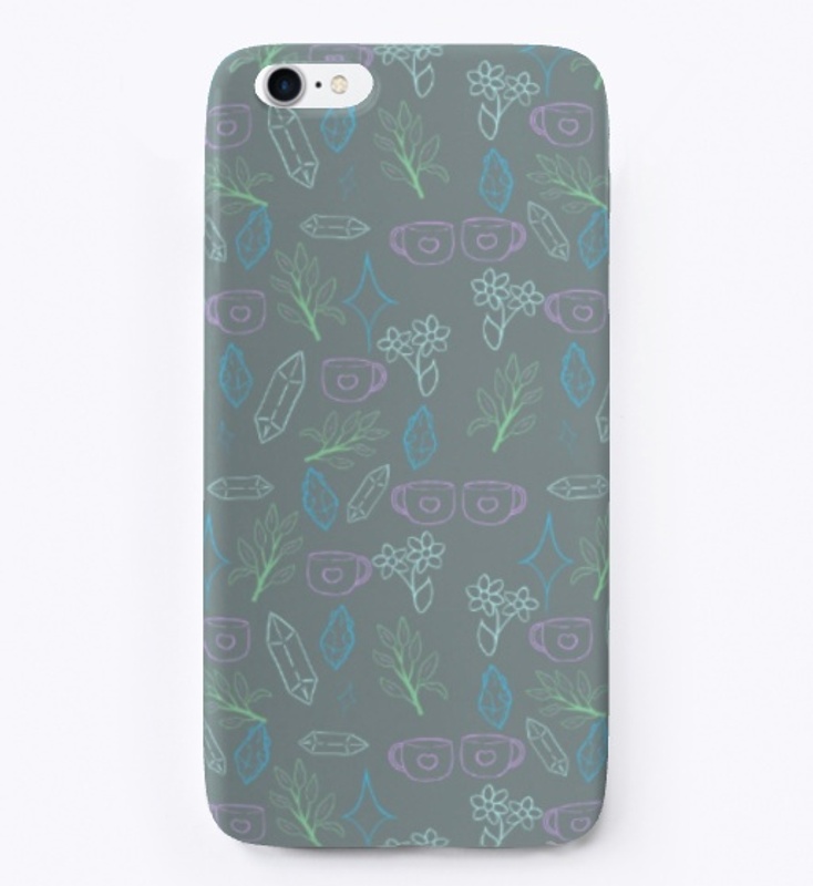 mystical print phone case 