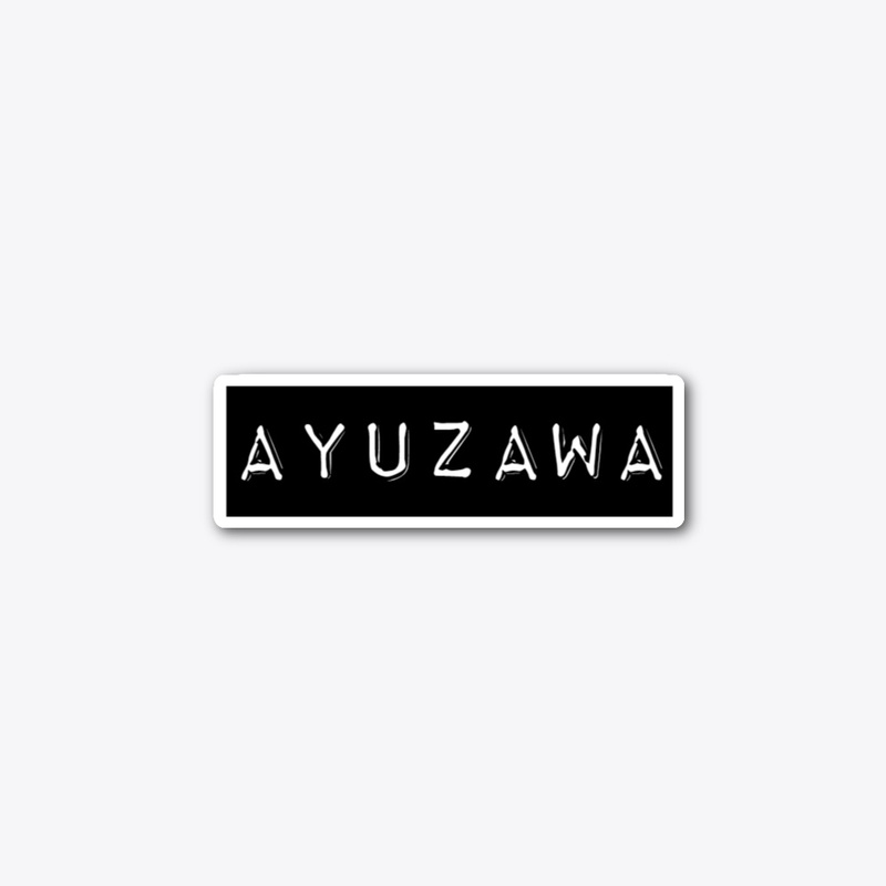 Ayuzawa Black Square Sticker