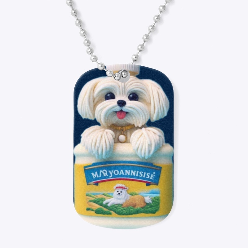 Mayonnaise Maltese dog 