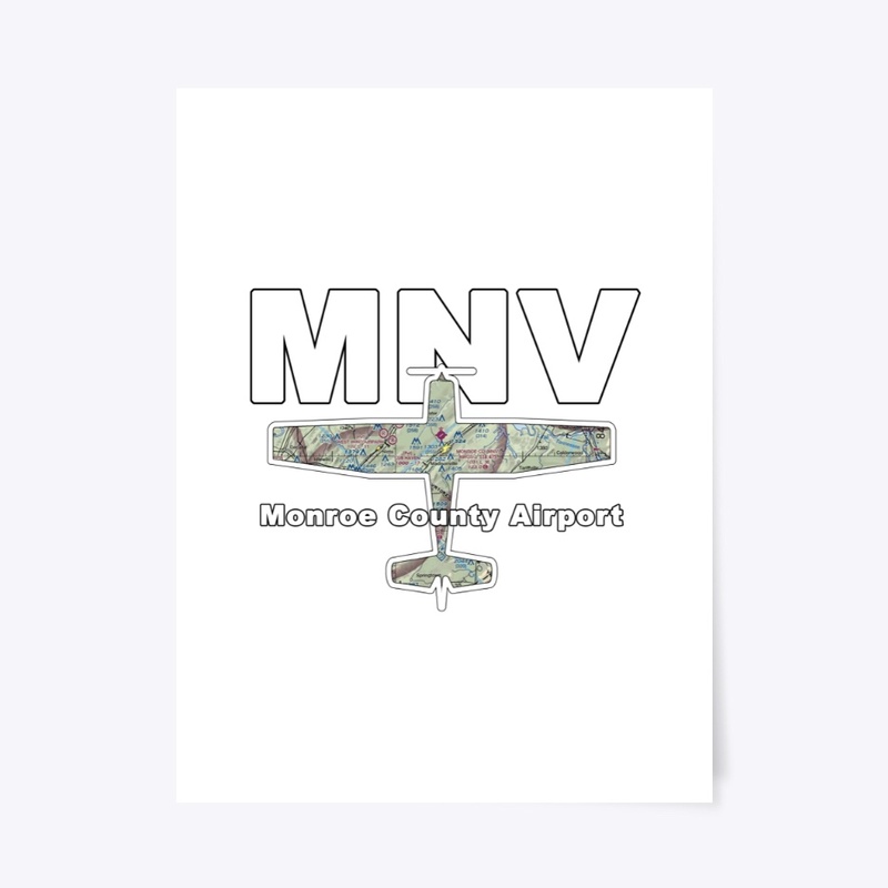 MNV Monroe County Airport Map Color