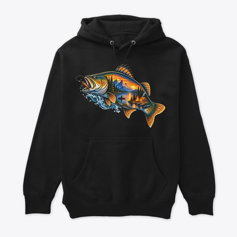 Fishing Adventure Trout T-Shirt Design