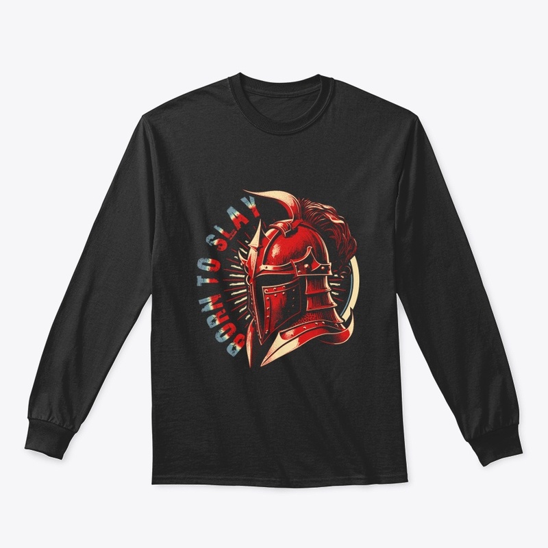 Born To Slay : Medieval Helmet Tshirt