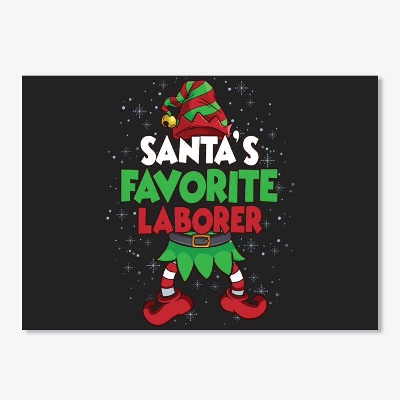 Santa's Favorite Laborer Hoodie