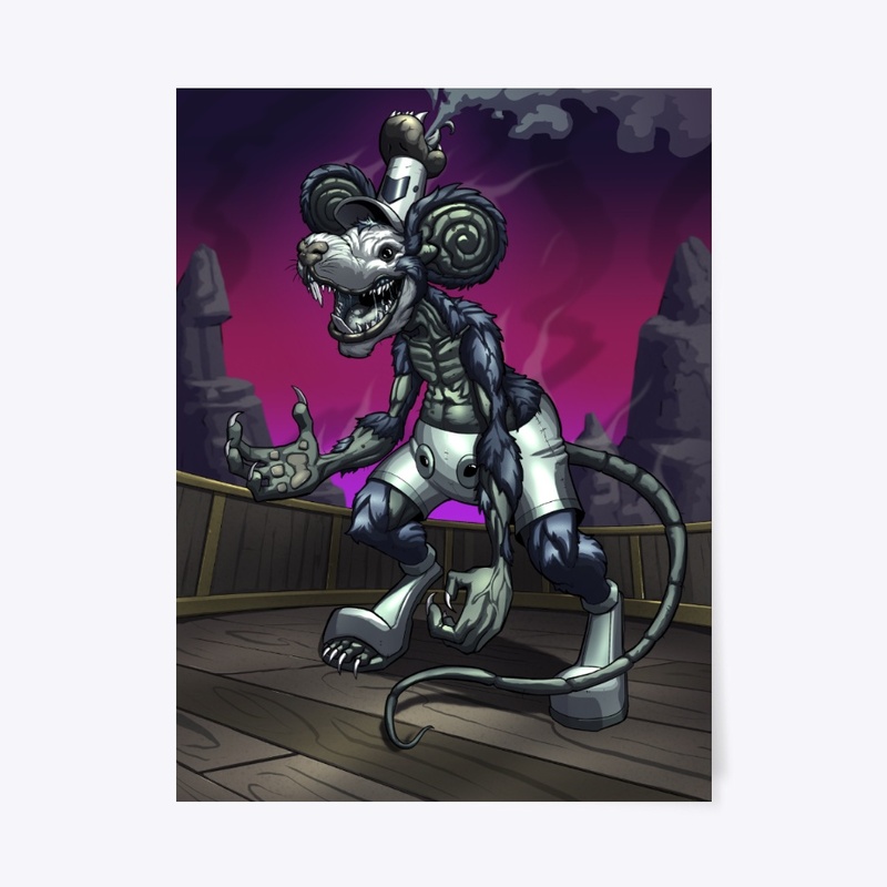 Steamboat Willie Horror POSTER