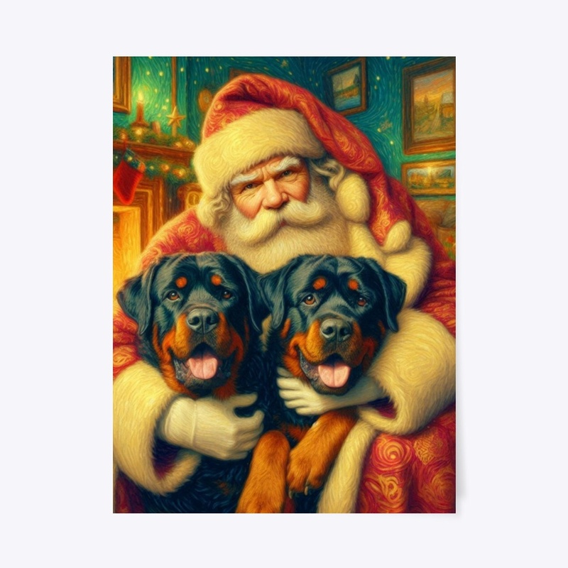 Rottweilers and Santa