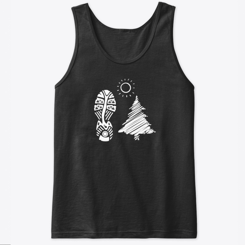 Mens Bootprint and Tree