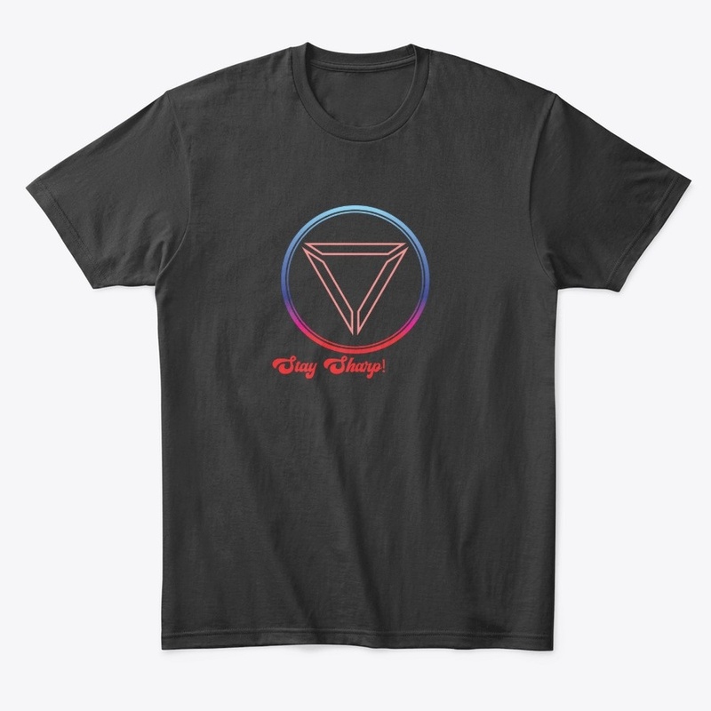 Stay Sharp! Retro Style phrase