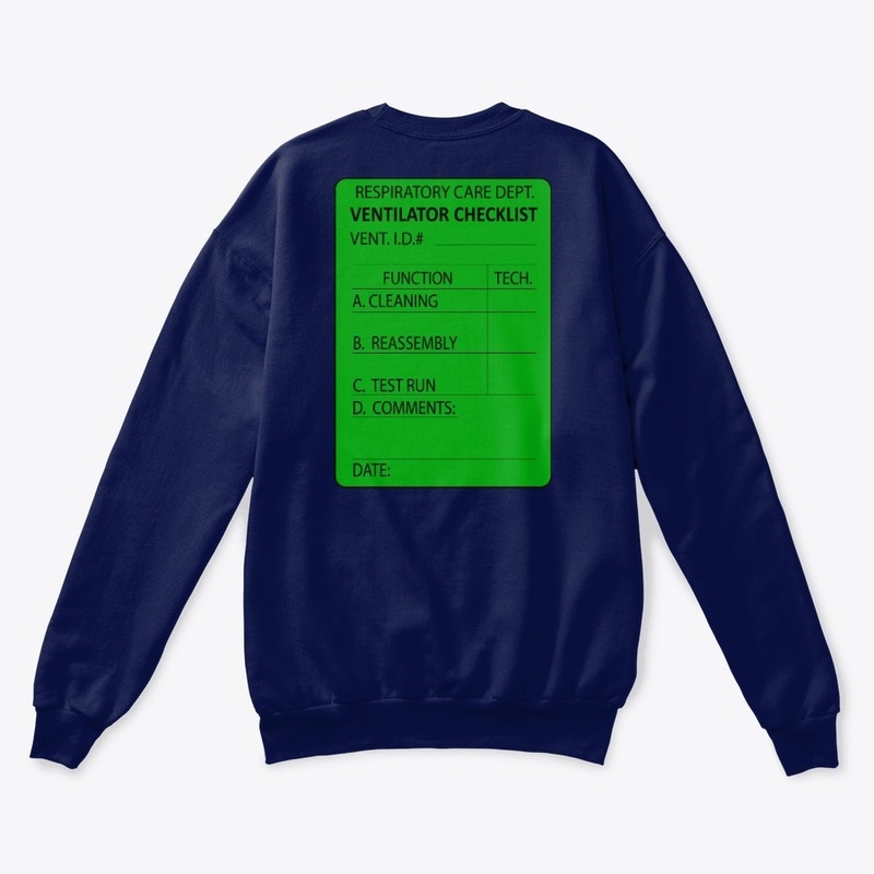 Ventilator Checklist Tees 2 side print
