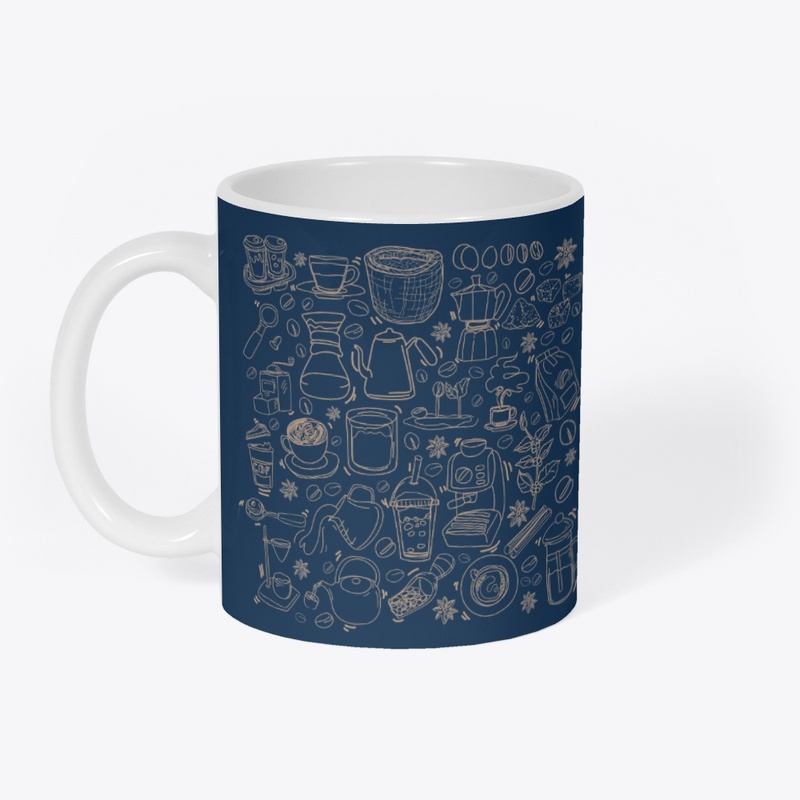 Caffeine Pattern Background