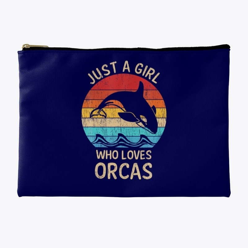 Vintage Just A Girl Who Love Orcas Lover