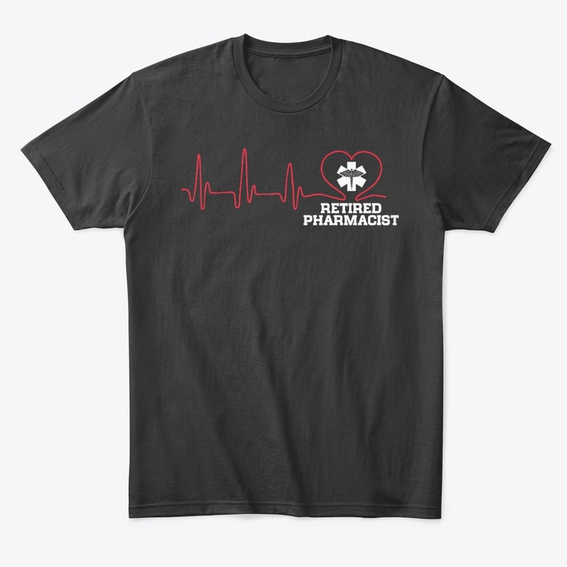 Retired Pharmacist Heartbeat Shirt