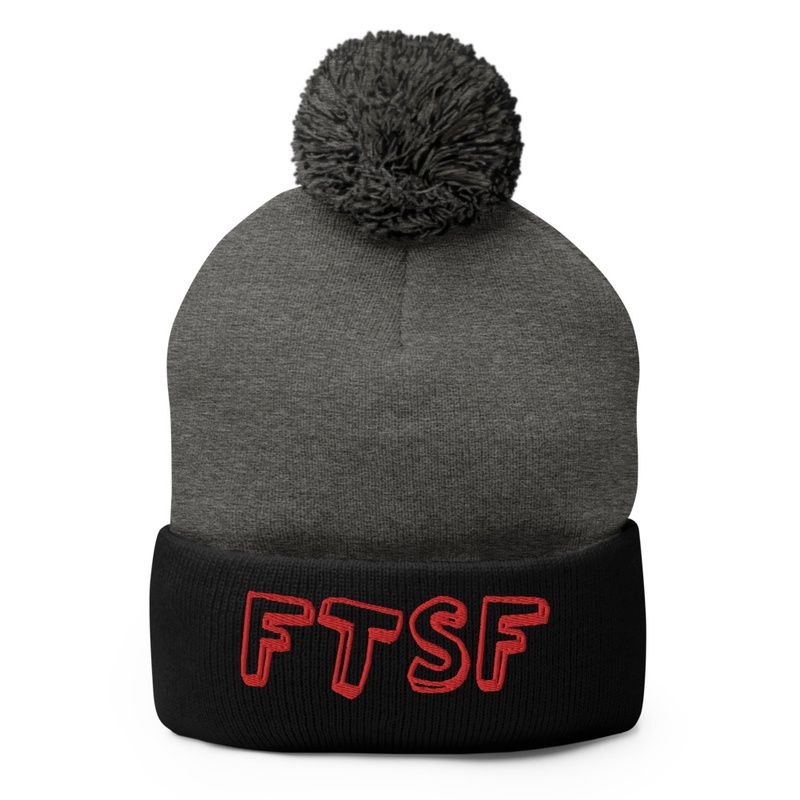 FTSF Gray And Black Winter Beanie