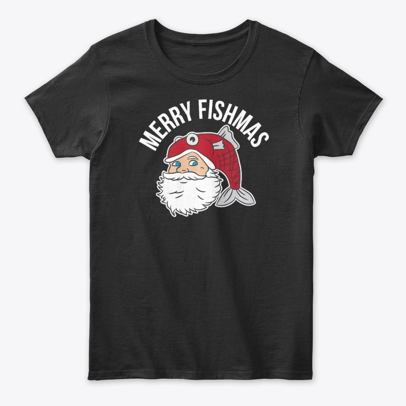 Merry Fishmas Fishing Christmas T-Shirt