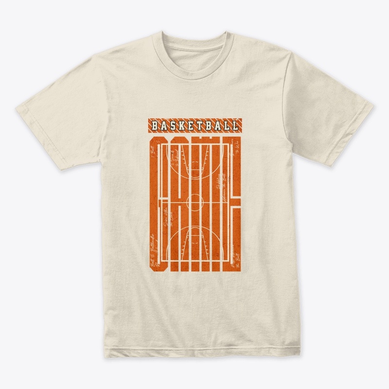 Basketball Court Play Graphic Tee