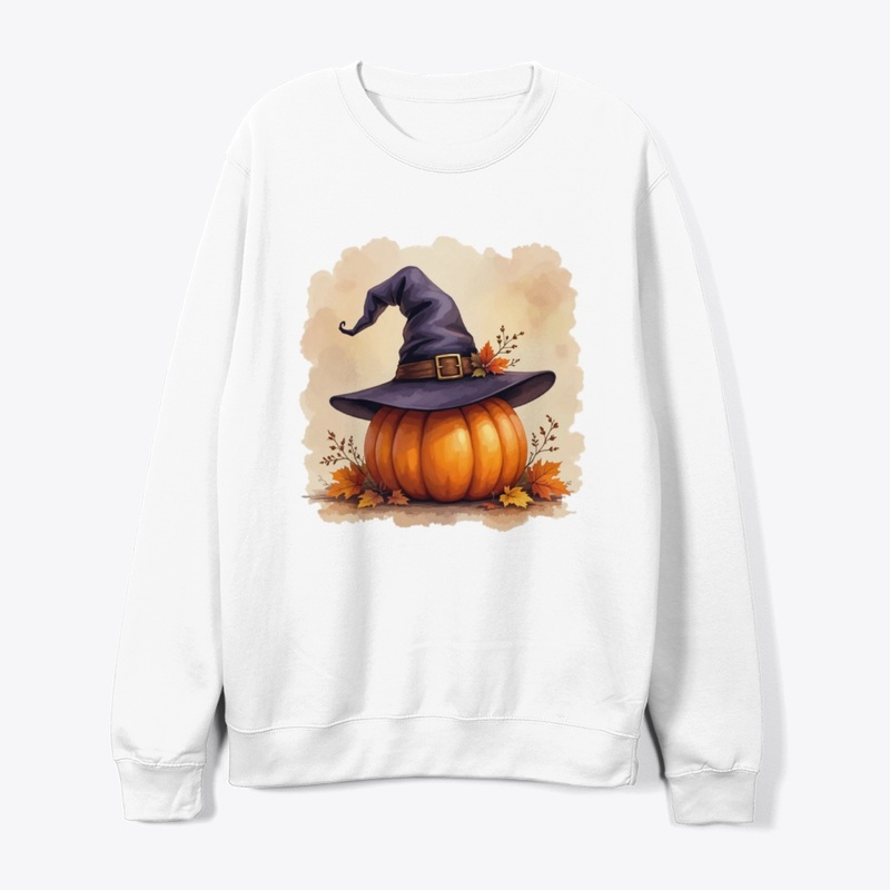 Cozy Witch Hat on Pumpkin