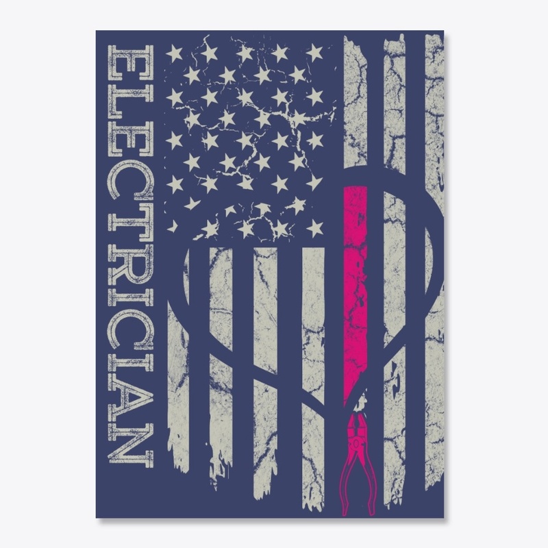 US Flag Electrician Blanket