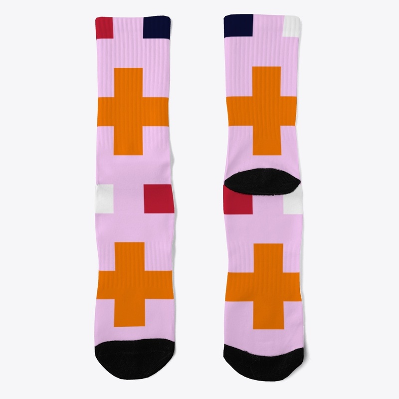 Cross On Pink Pattern