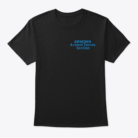 Awhonn Armed Forces Section Tee Black T-Shirt Front