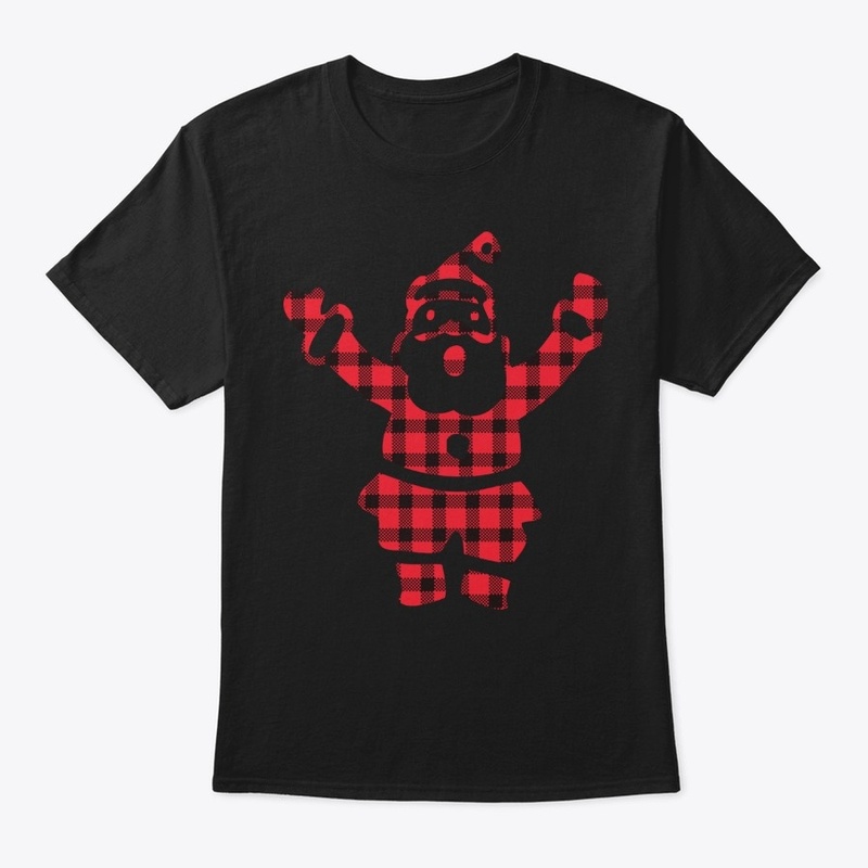 Cute Plaid Santa Red