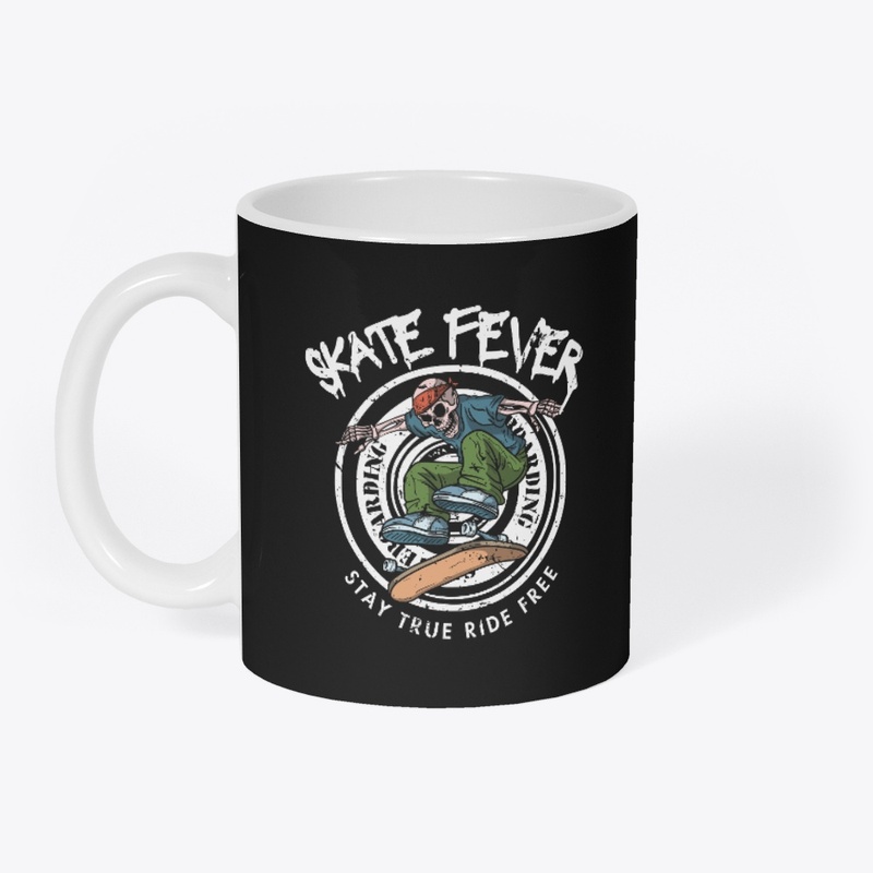 Skate fever skull design 