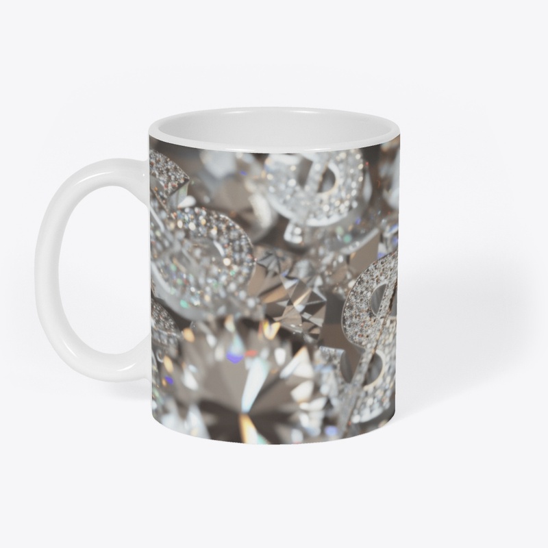 Glittering Gains: The Diamond Dollar Mug