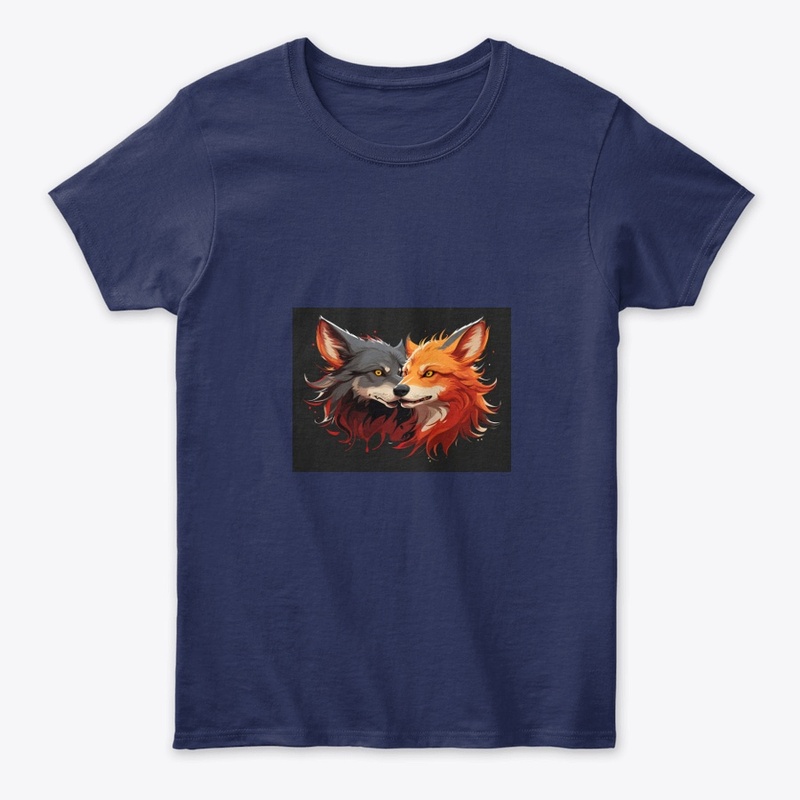 Vibrant Wolf: Embrace Minimalist Magic!
