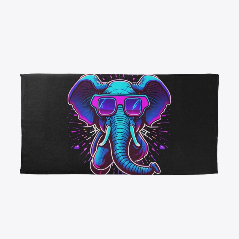 Retrowave Elephant